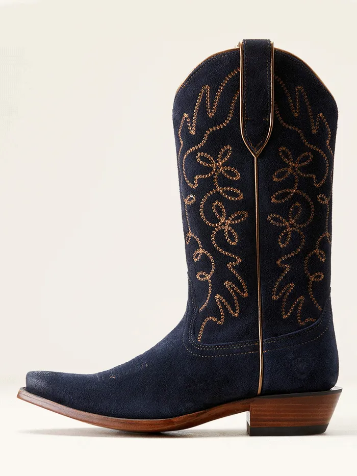 Ariat 10053793 Womens Jukebox Western Boot Polo Blue Suede