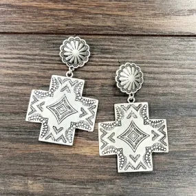 Aztec Post Earrings at Bourbon Cowgirl