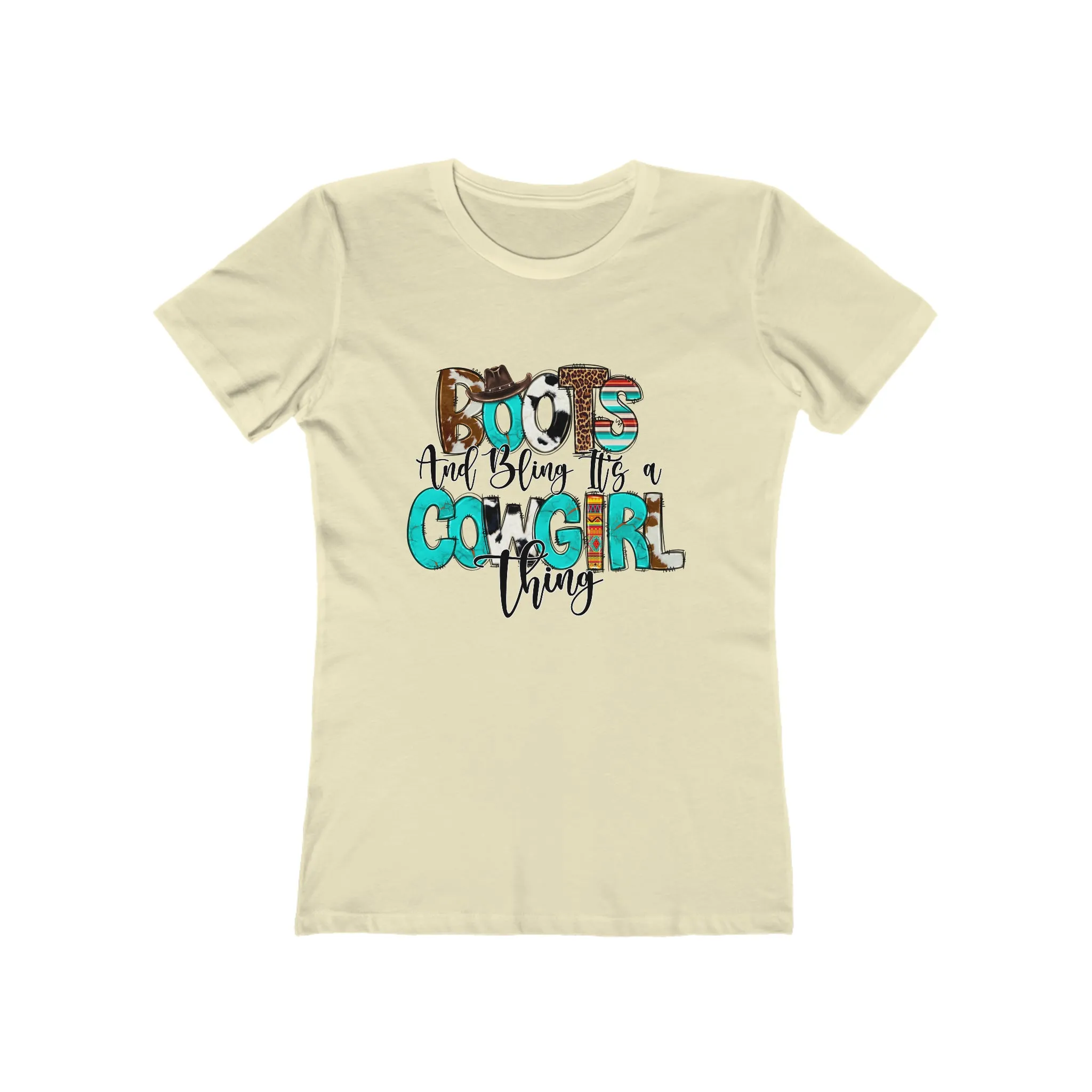 Boot's & Bling Cowgirl T-Shirt only at Bling & Bloom's Boutique | Cowgirl T-Shirt | Women's Western Tee | Country-Style T-Shirt