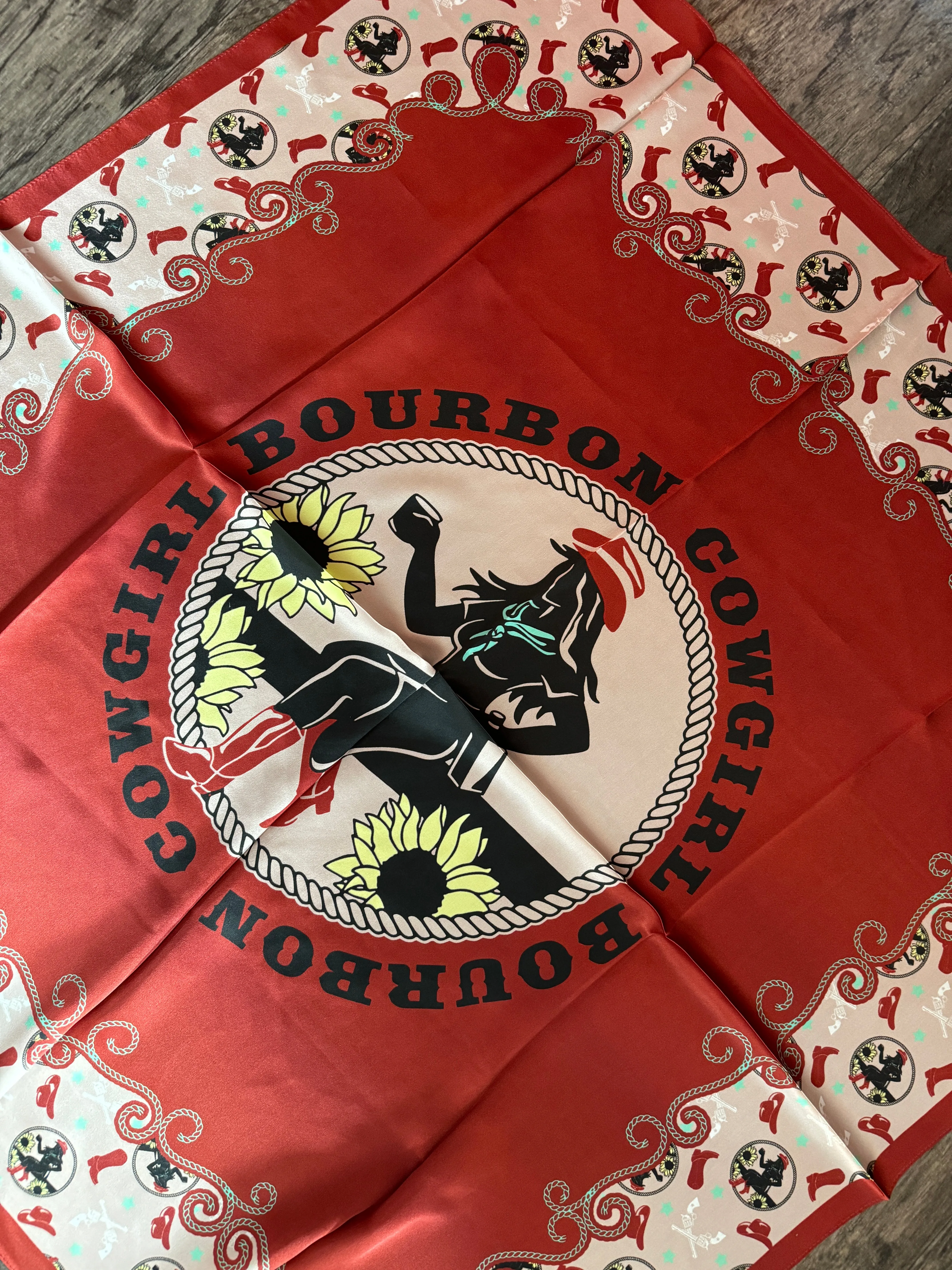 Bourbon Cowgirl Red Wild Rag | Rodeo Wildrags at Bourbon Cowgirl