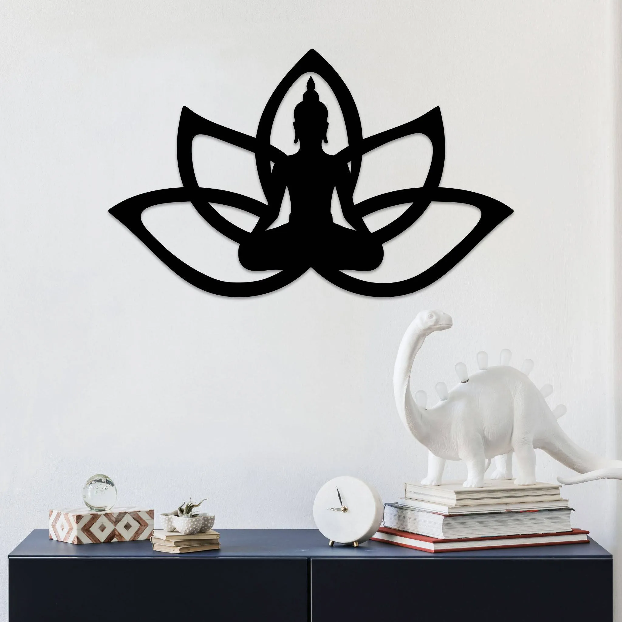 Buddha Lotus Flower - Metal Wall Art