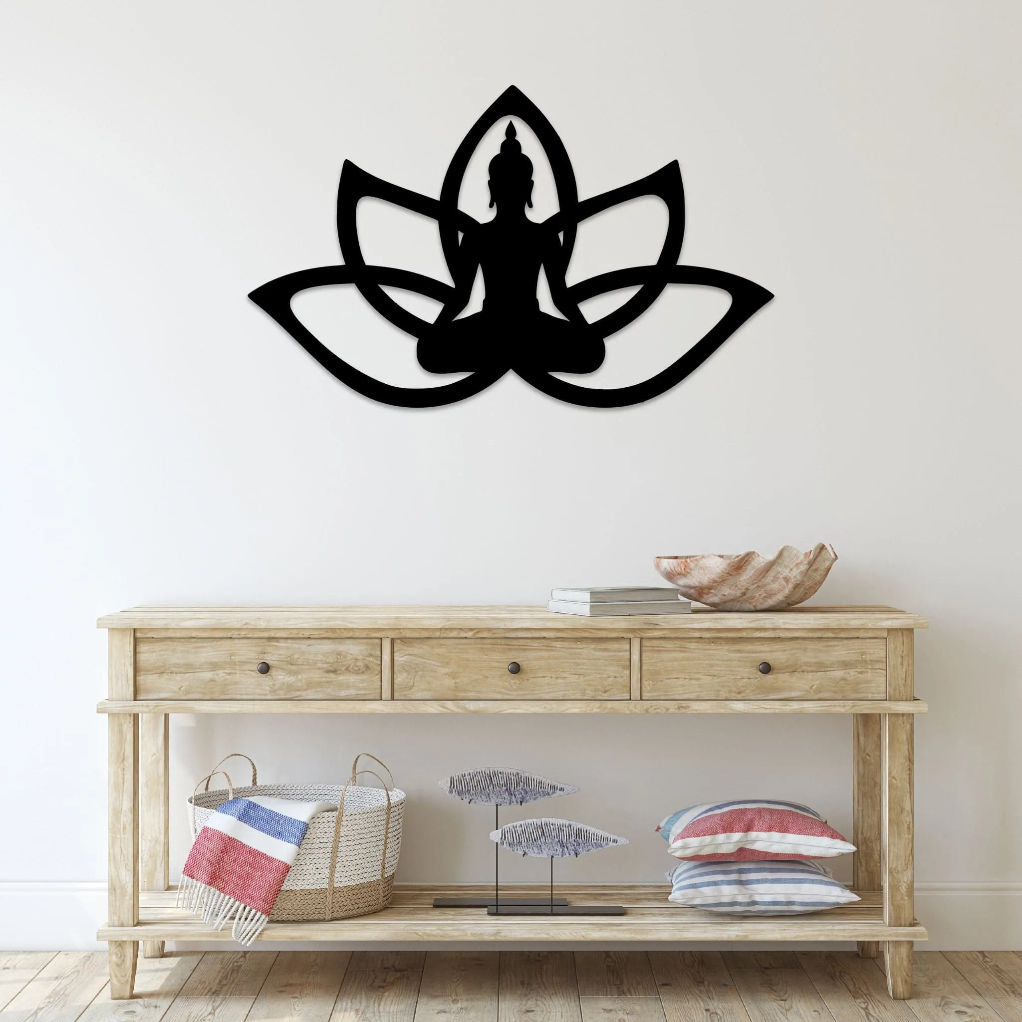 Buddha Lotus Flower - Metal Wall Art