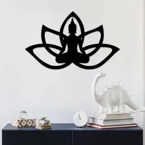 Buddha Lotus Flower - Metal Wall Art