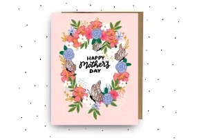 Butterfly Floral Happy Mother's Day Card