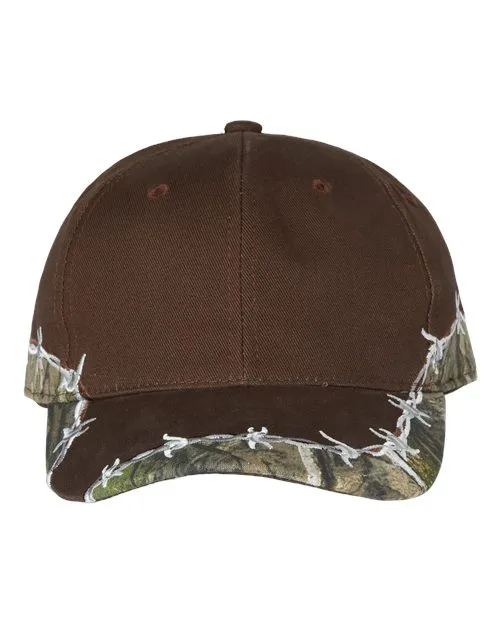 Camo with Barbed Wire Cap