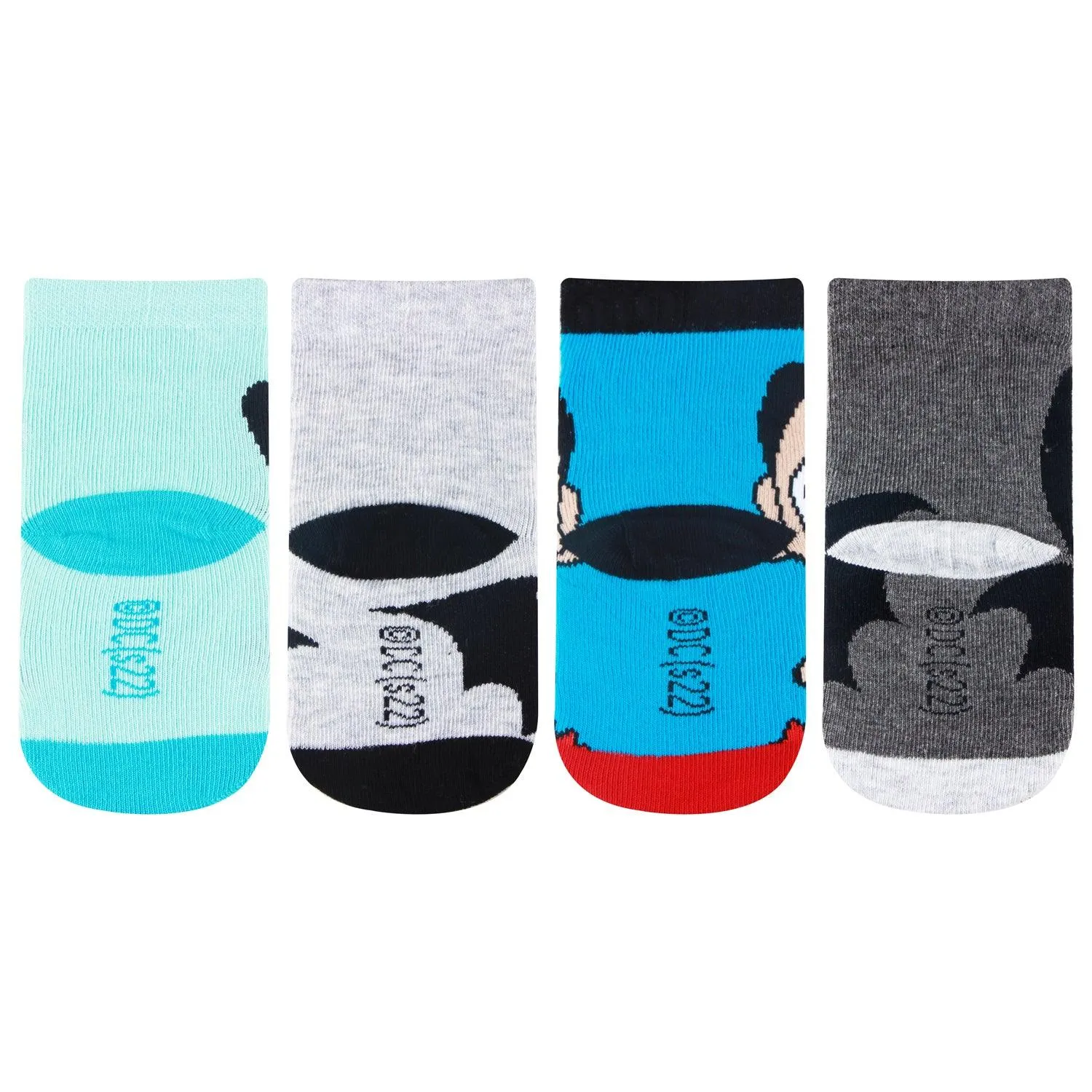 Chibi Batman & Superman Baby Unisex Socks - Pack Of 4