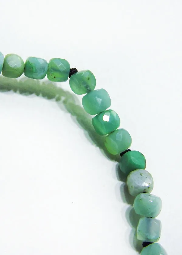 Chrysoprase Cube Bracelet