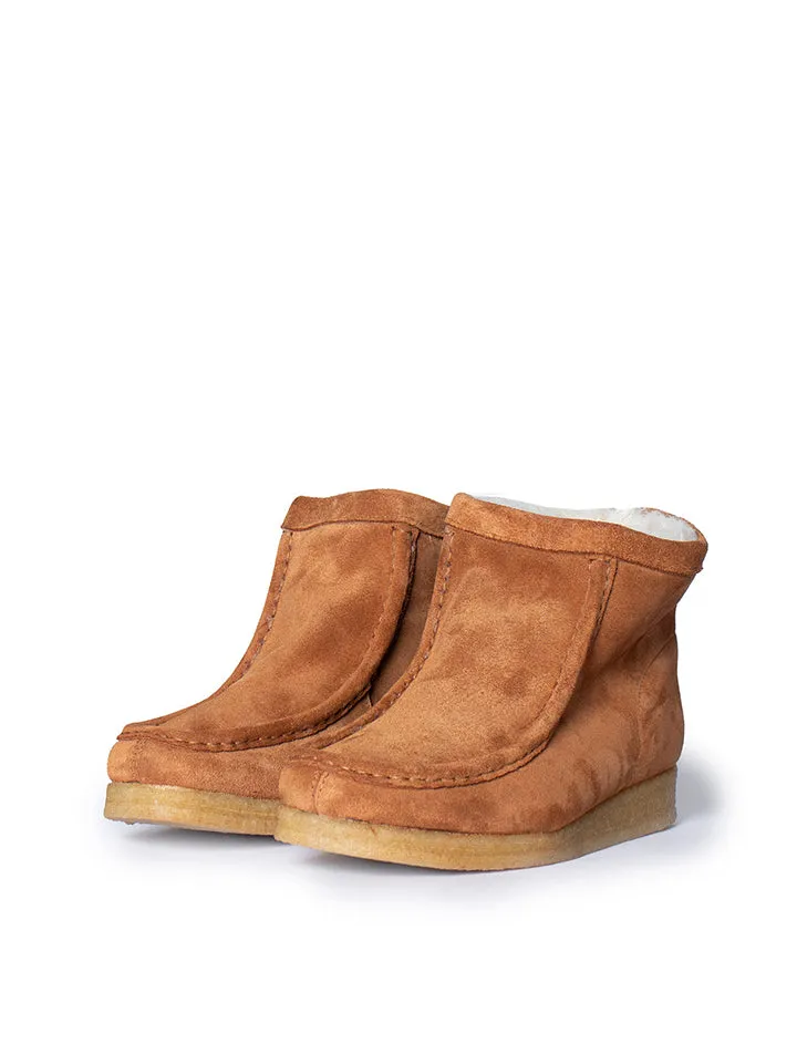 Clarks Originals Womens Wallabee Hi Boot Caramel WLined
