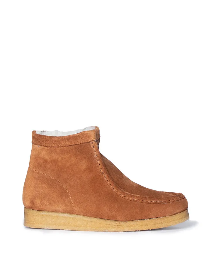 Clarks Originals Womens Wallabee Hi Boot Caramel WLined
