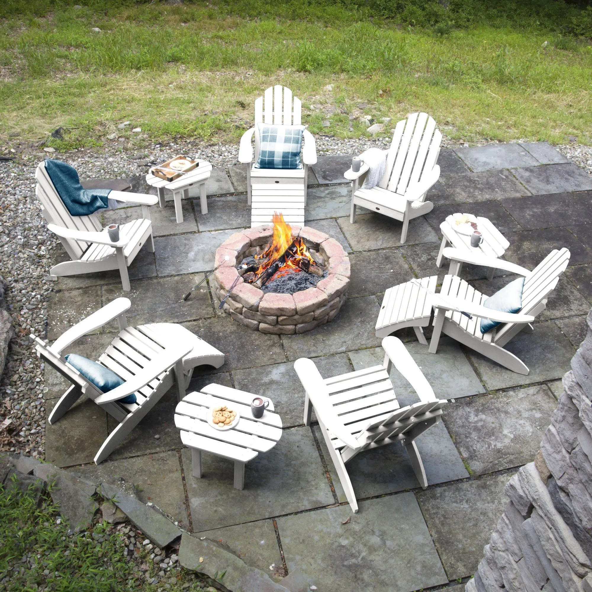 Classic Westport Adirondack Fireside Set