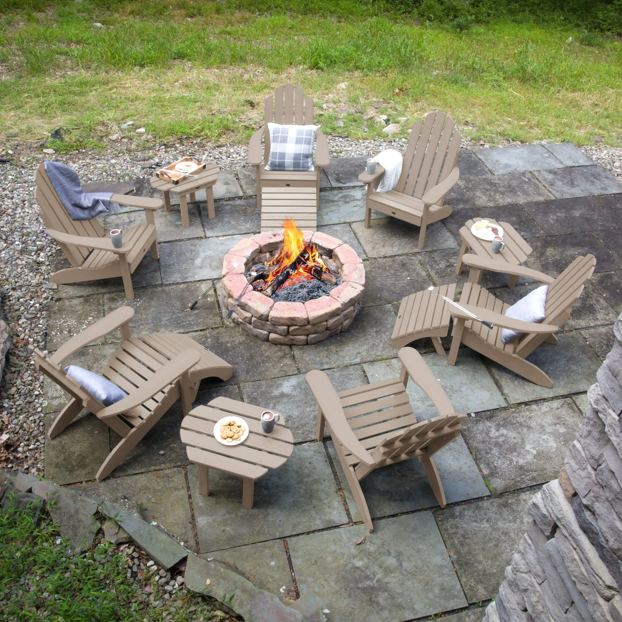 Classic Westport Adirondack Fireside Set