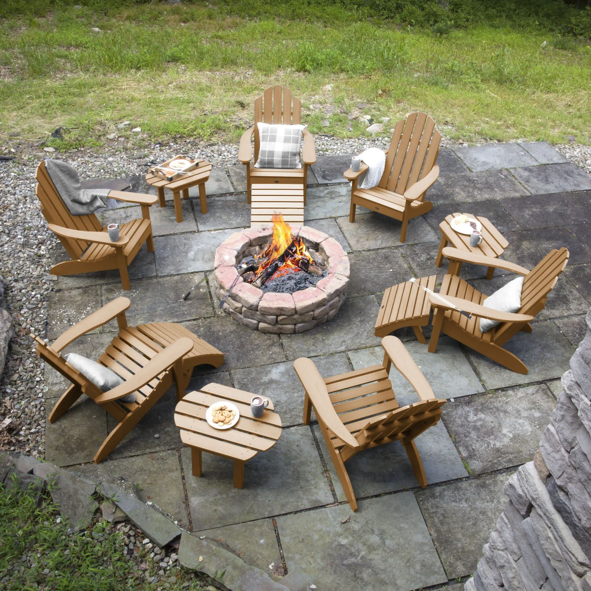Classic Westport Adirondack Fireside Set
