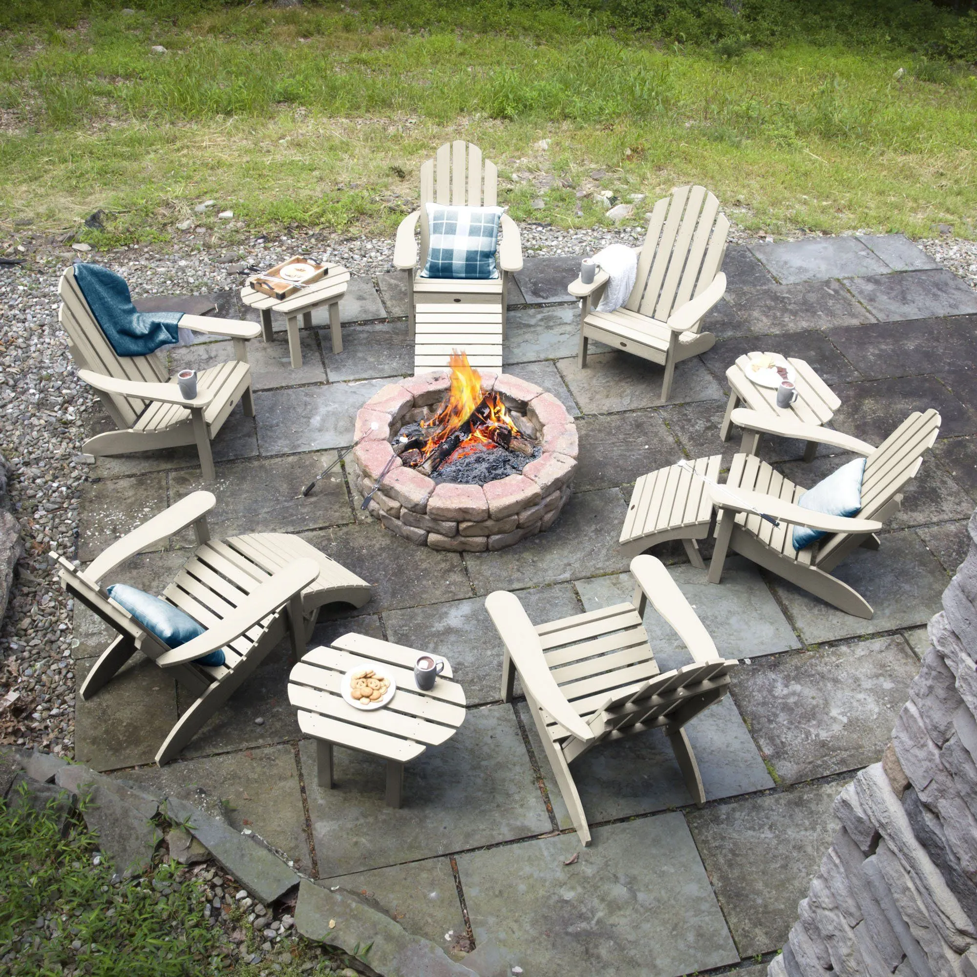 Classic Westport Adirondack Fireside Set