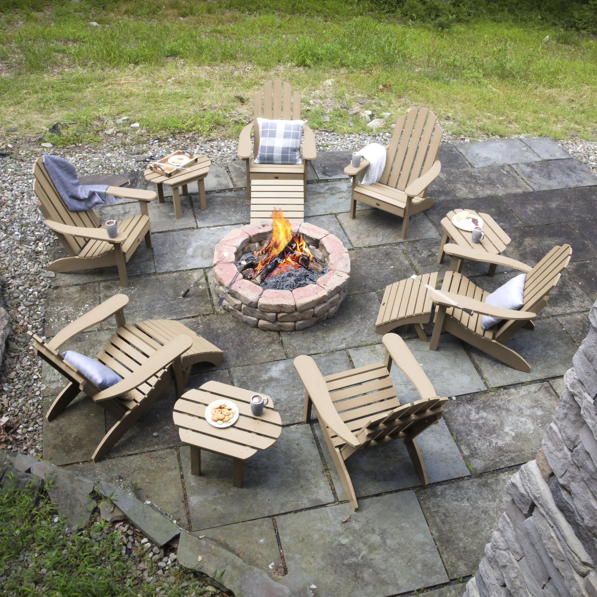 Classic Westport Adirondack Fireside Set