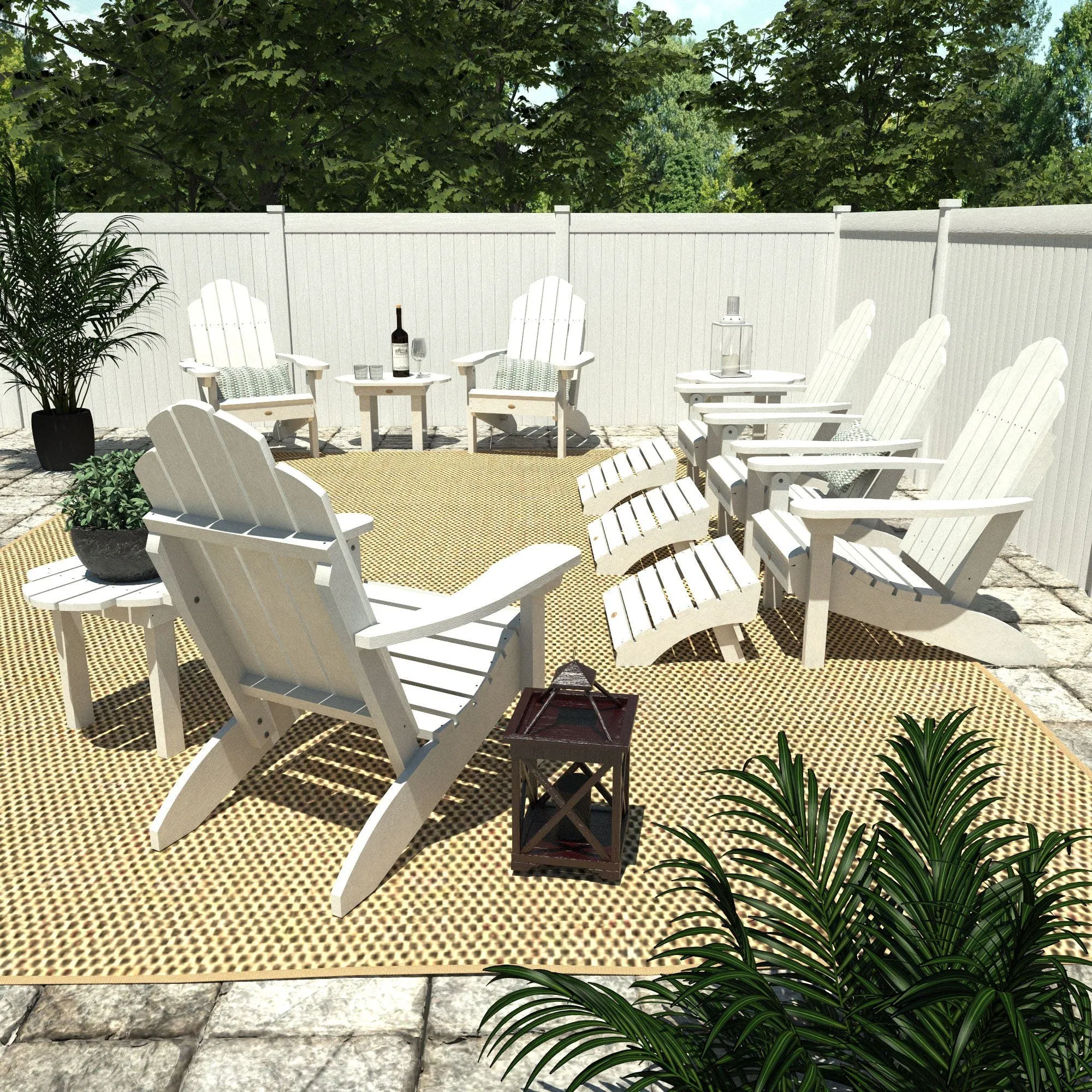 Classic Westport Adirondack Fireside Set