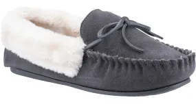 Cotswold Sopworth Womens Slip on Moccasin Slipper