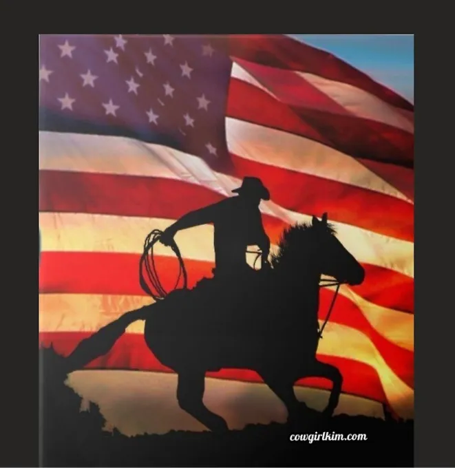 Cowgirl Kim American Cowboy Coasters - Set of 4