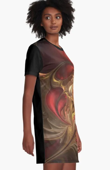Cowgirl Kim Fields of Gold Tee Shirt Dress - Medium Only