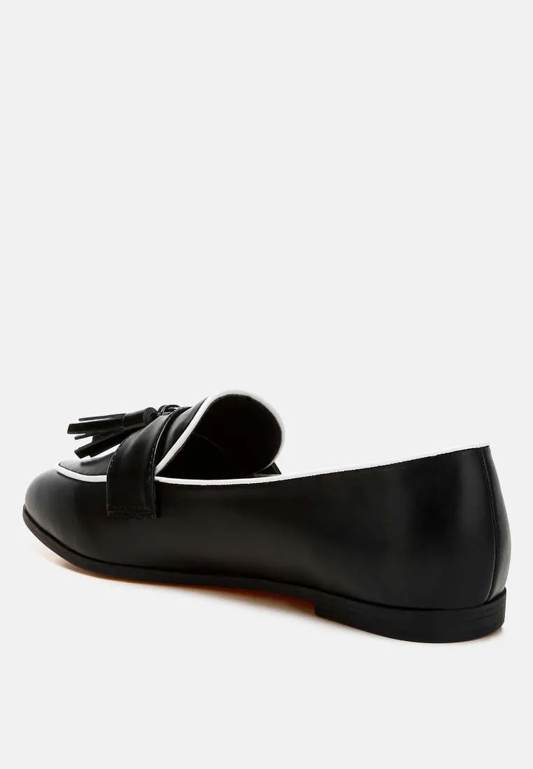 Dual Tone Tassel Loafers By Ruw