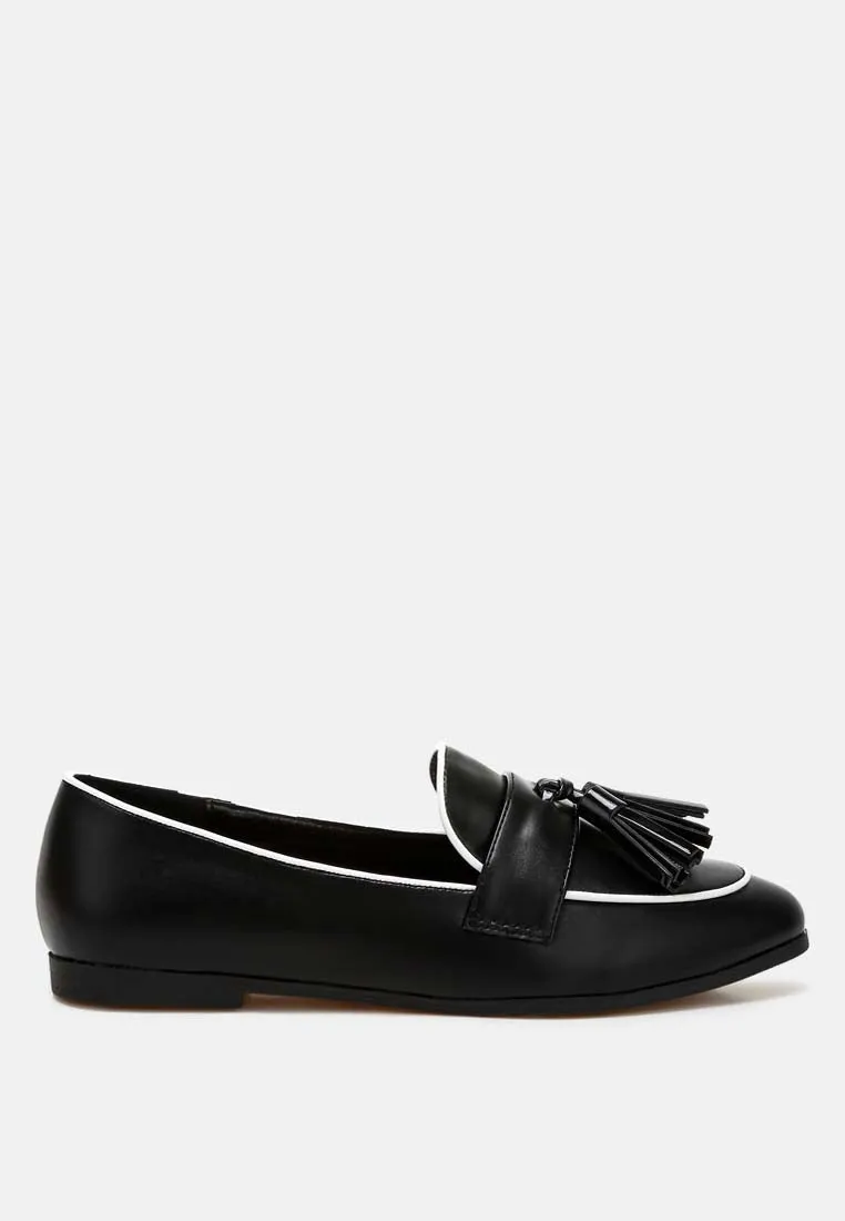 Dual Tone Tassel Loafers By Ruw