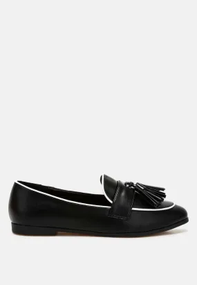 Dual Tone Tassel Loafers By Ruw