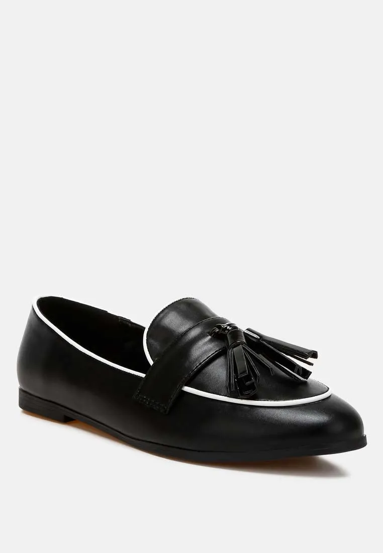 Dual Tone Tassel Loafers By Ruw