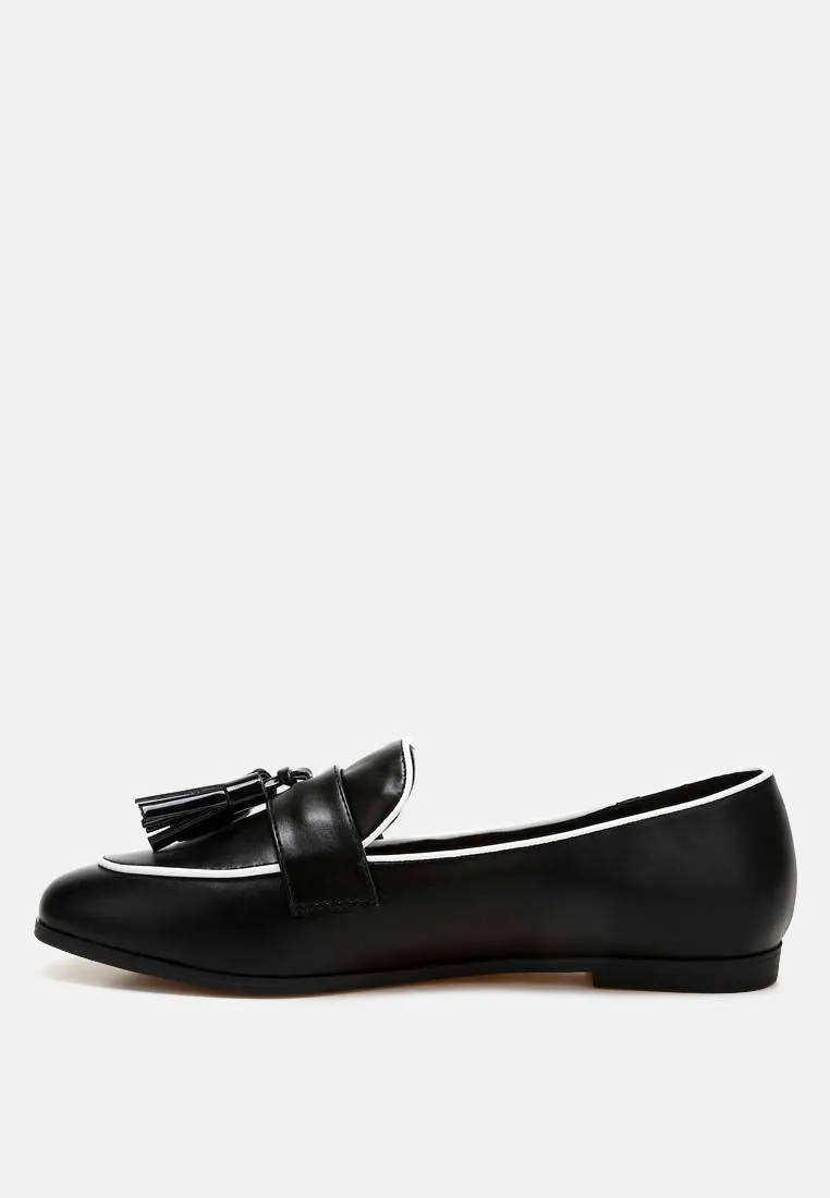 Dual Tone Tassel Loafers By Ruw