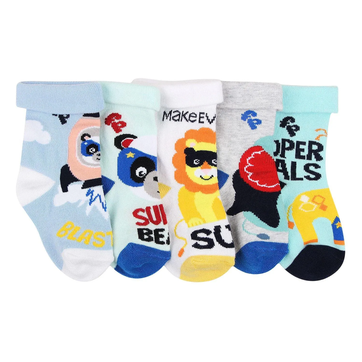 Fisher Price Socks For Newborn Pack Of 5
