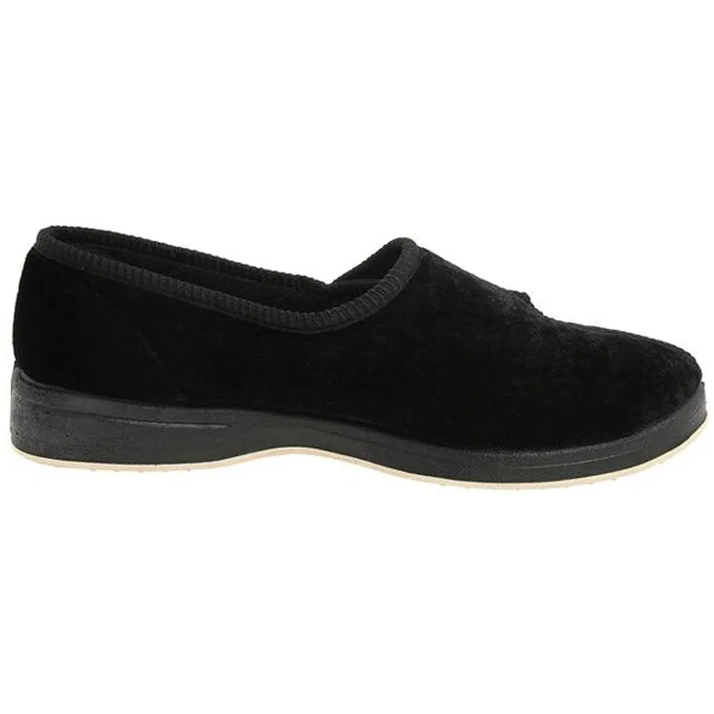 Foamtreads Jewel Slipper Black Velour (Women's)