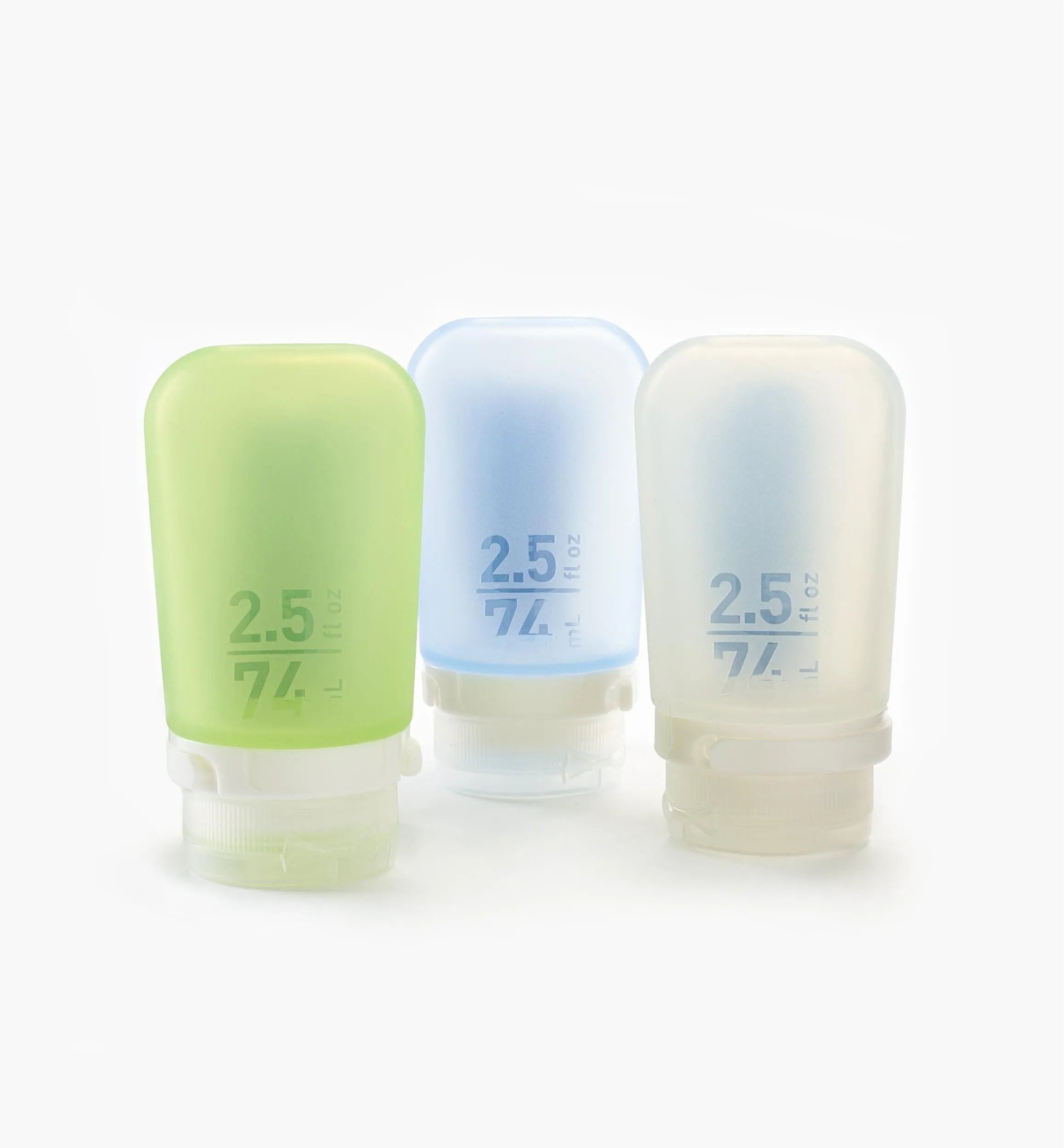 GoToob - 3 Pack 74 ml / 2.5 oz Travel Tubes