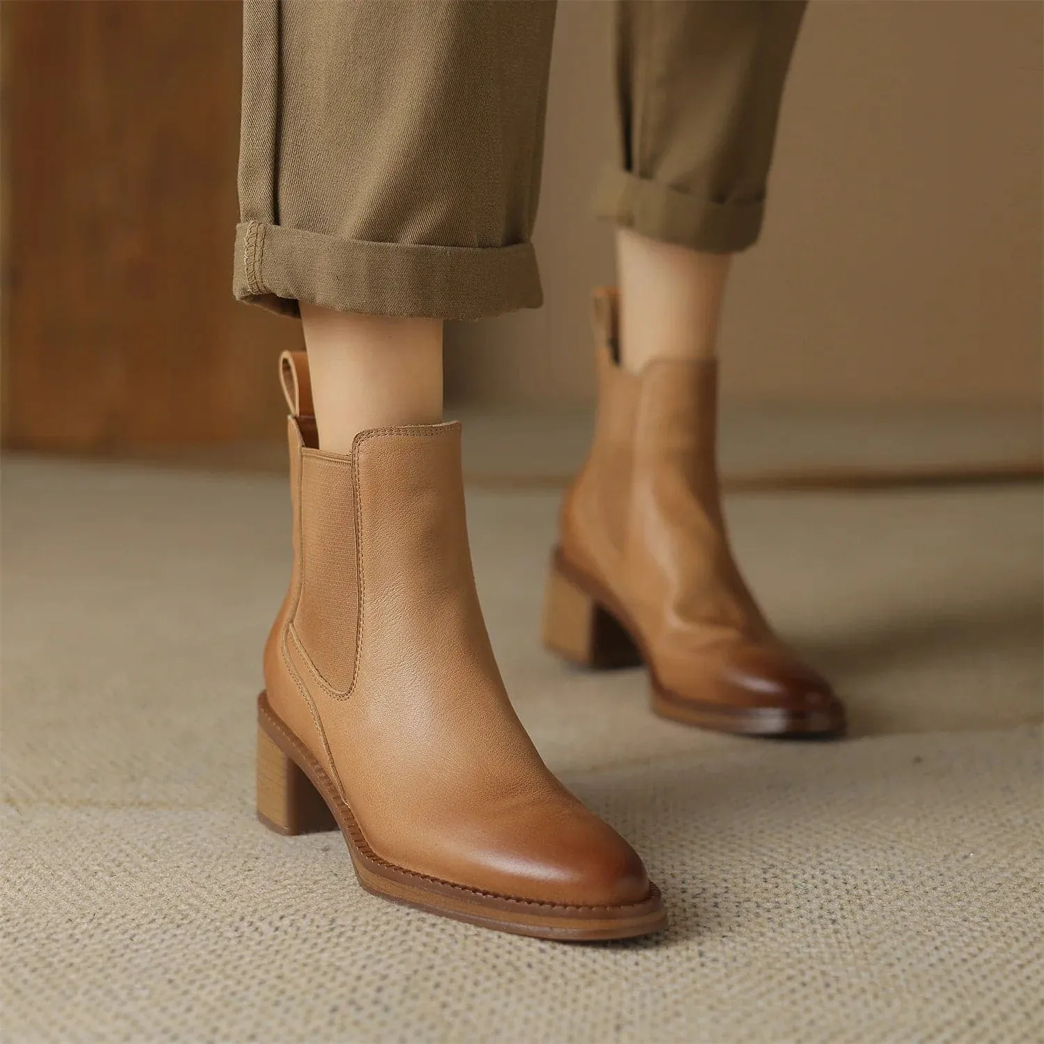 Handmade Leather Ankle Boots