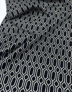 Honeycomb Retro Ponte Roma Jersey Fabric