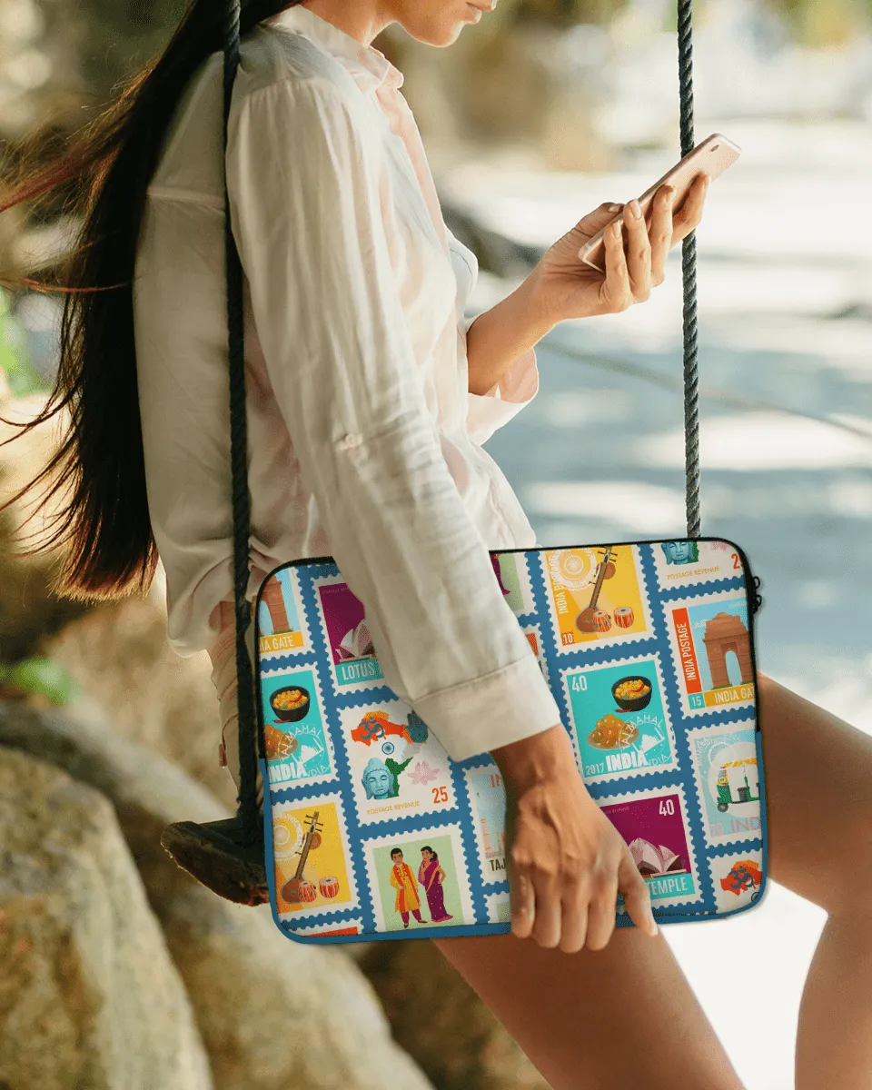 Indian Stamps Designs Quirky and Cool Laptop Sleeves