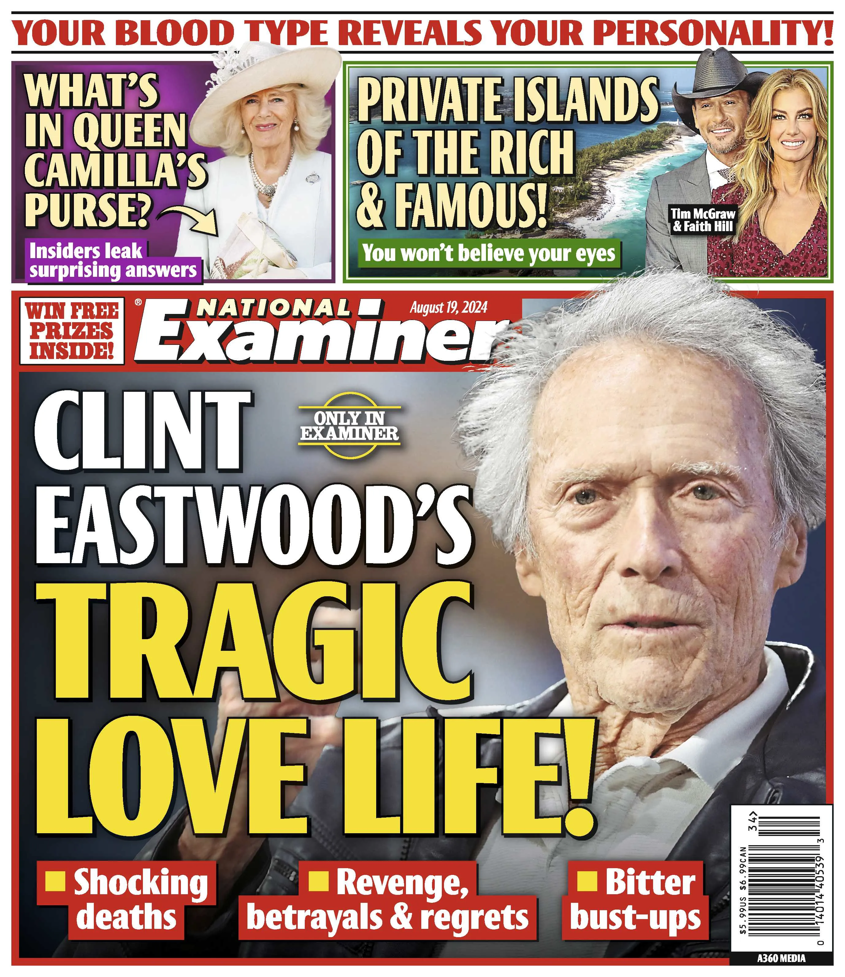 National Examiner - 08.19.24 Clint Eastwood's Tragic Love Life