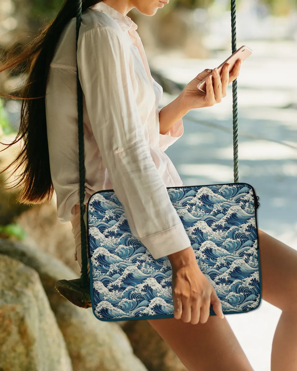 Nautical Waves Laptop Sleeve