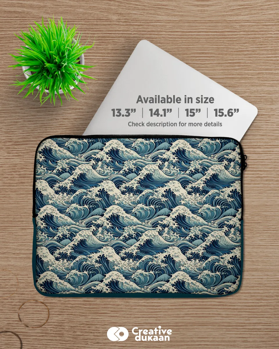 Nautical Waves Laptop Sleeve