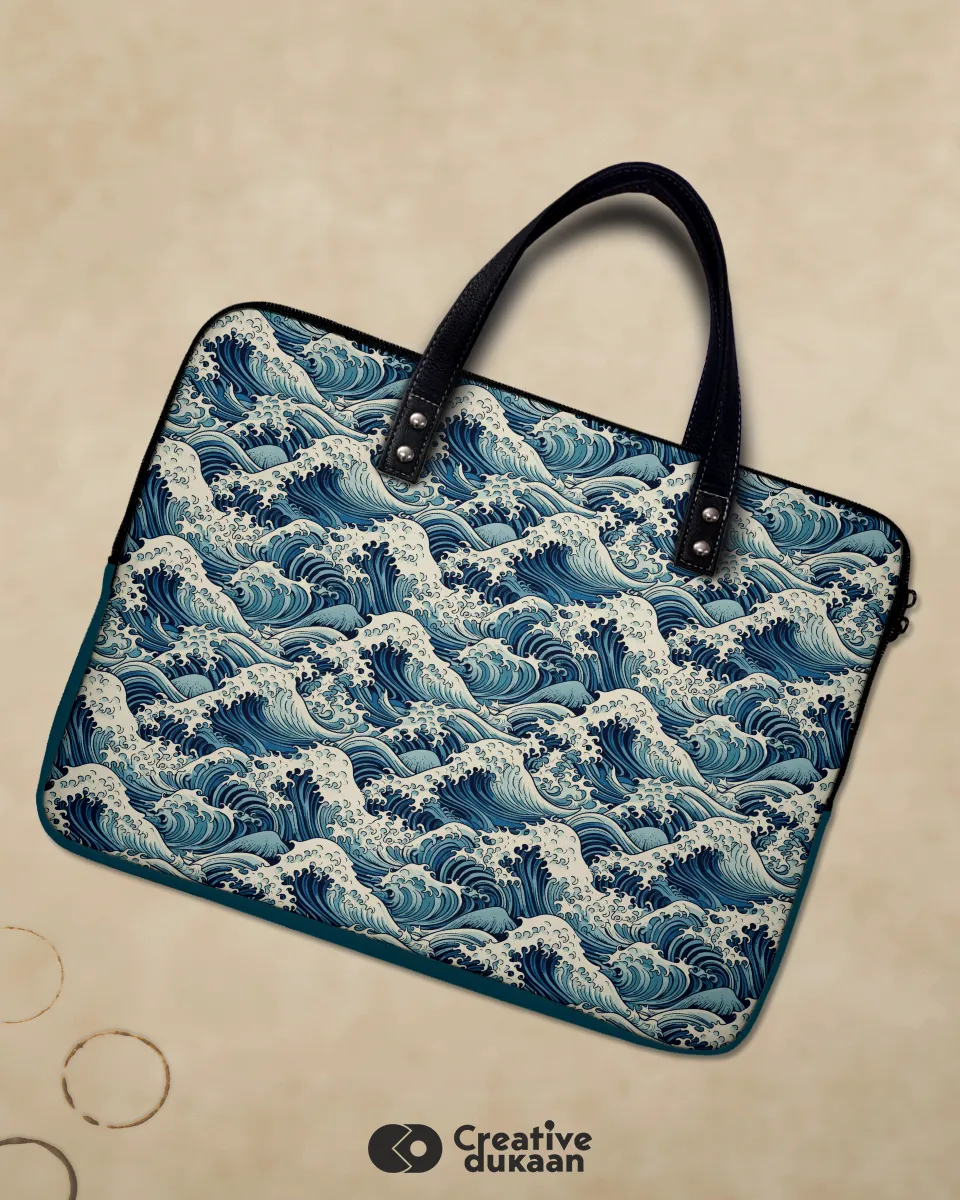 Nautical Waves Laptop Sleeve
