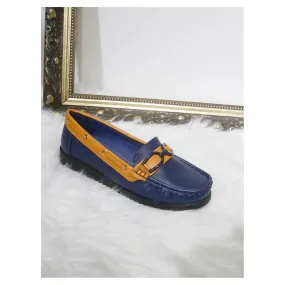 Navy & Tan Lead rein comfort shoe