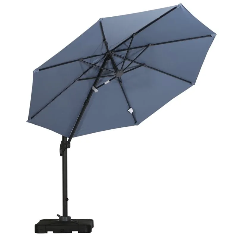 Noble House Durango 9.6' Outdoor Canopy Sunshade Umbrella