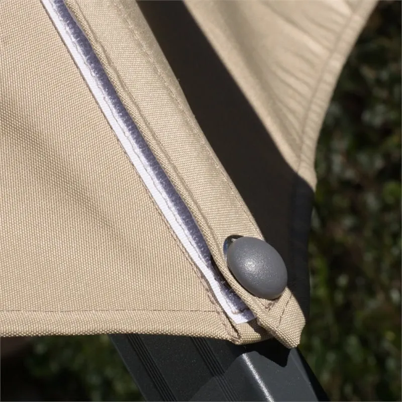 Noble House Durango 9.6' Outdoor Canopy Sunshade Umbrella