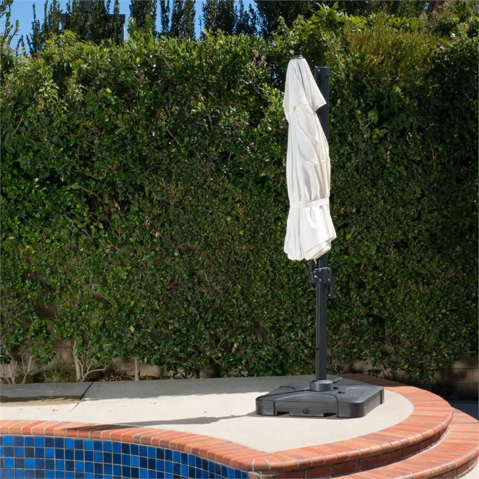 Noble House Durango 9.6' Outdoor Canopy Sunshade Umbrella