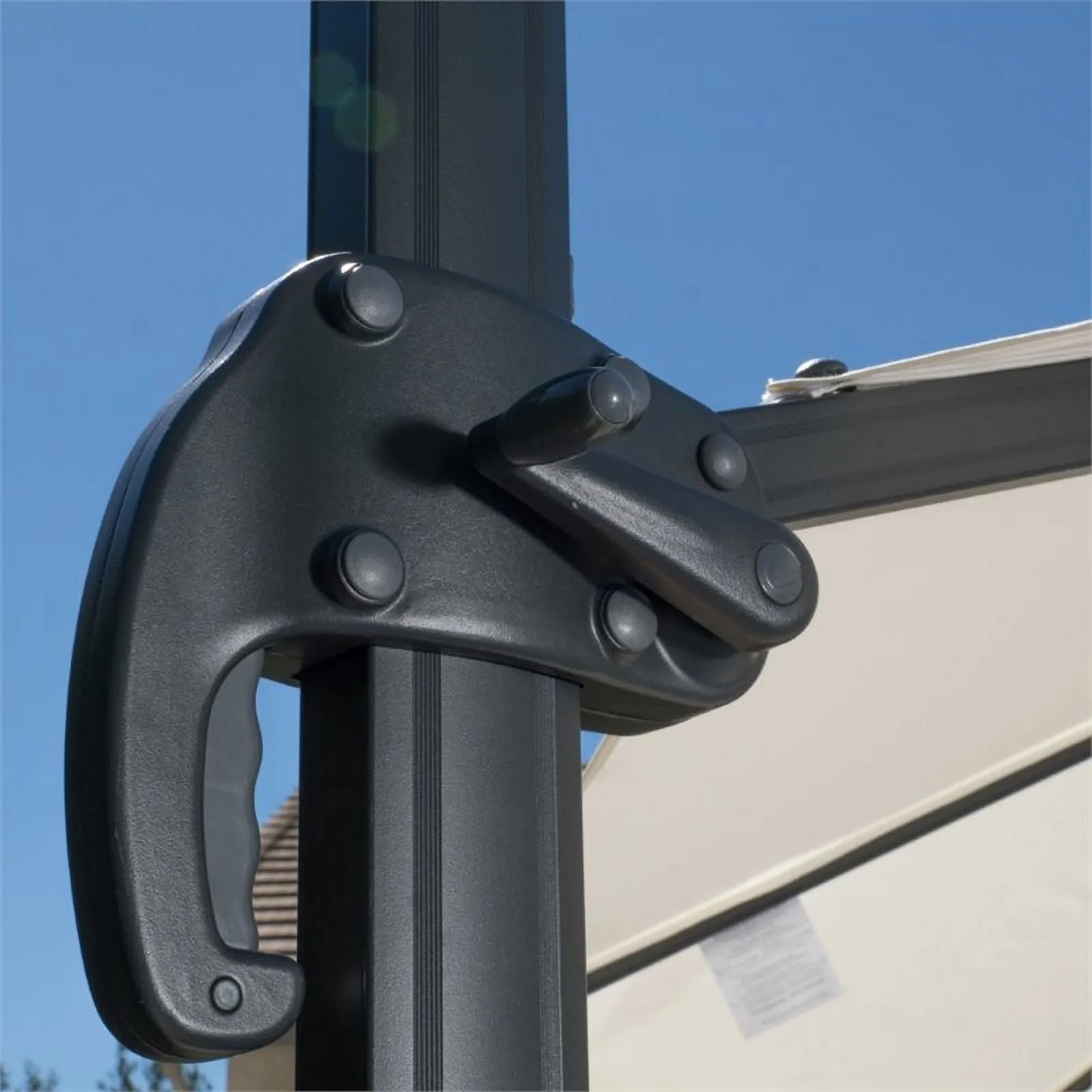 Noble House Durango 9.6' Outdoor Canopy Sunshade Umbrella