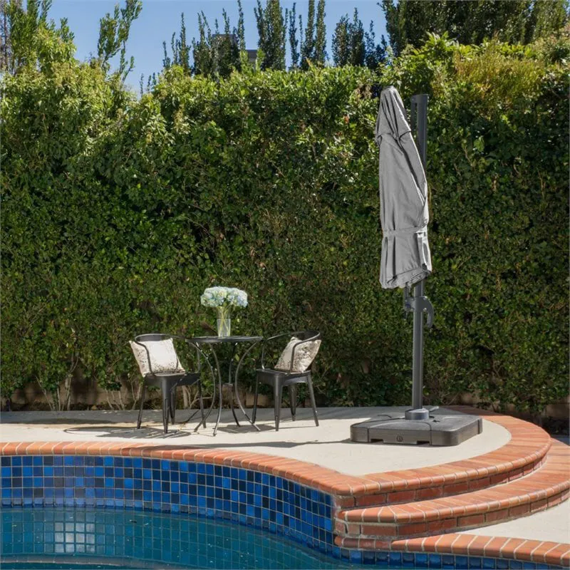 Noble House Durango 9.6' Outdoor Canopy Sunshade Umbrella