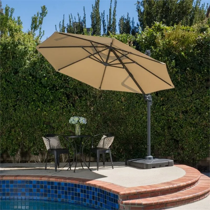 Noble House Durango 9.6' Outdoor Canopy Sunshade Umbrella