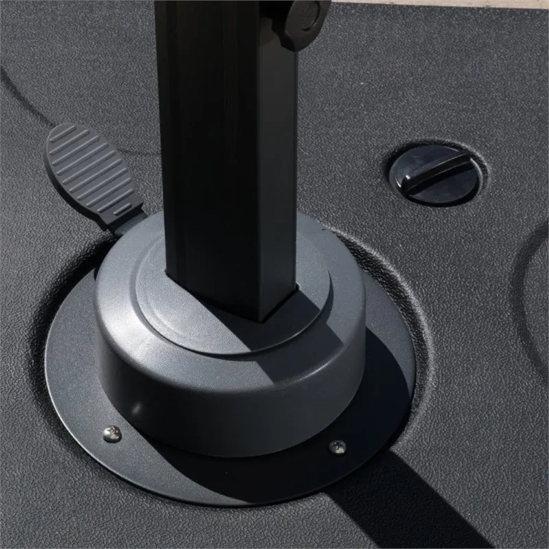 Noble House Durango 9.6' Outdoor Canopy Sunshade Umbrella