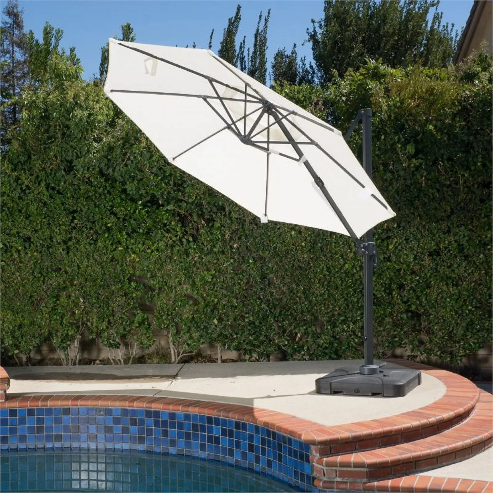 Noble House Durango 9.6' Outdoor Canopy Sunshade Umbrella