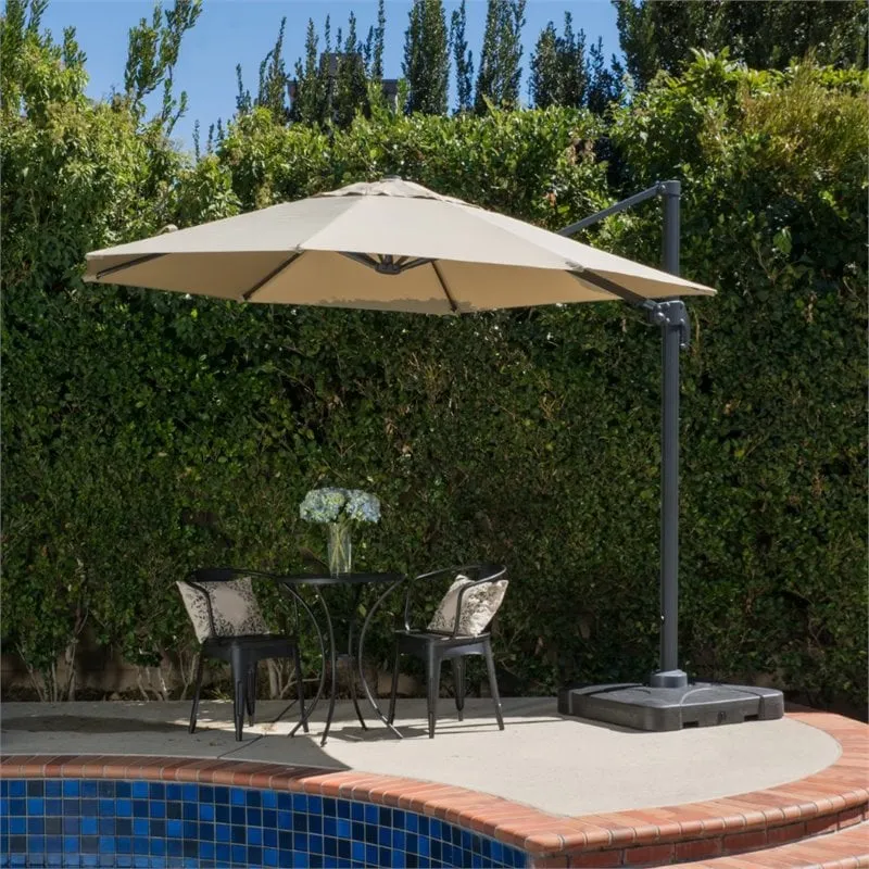 Noble House Durango 9.6' Outdoor Canopy Sunshade Umbrella
