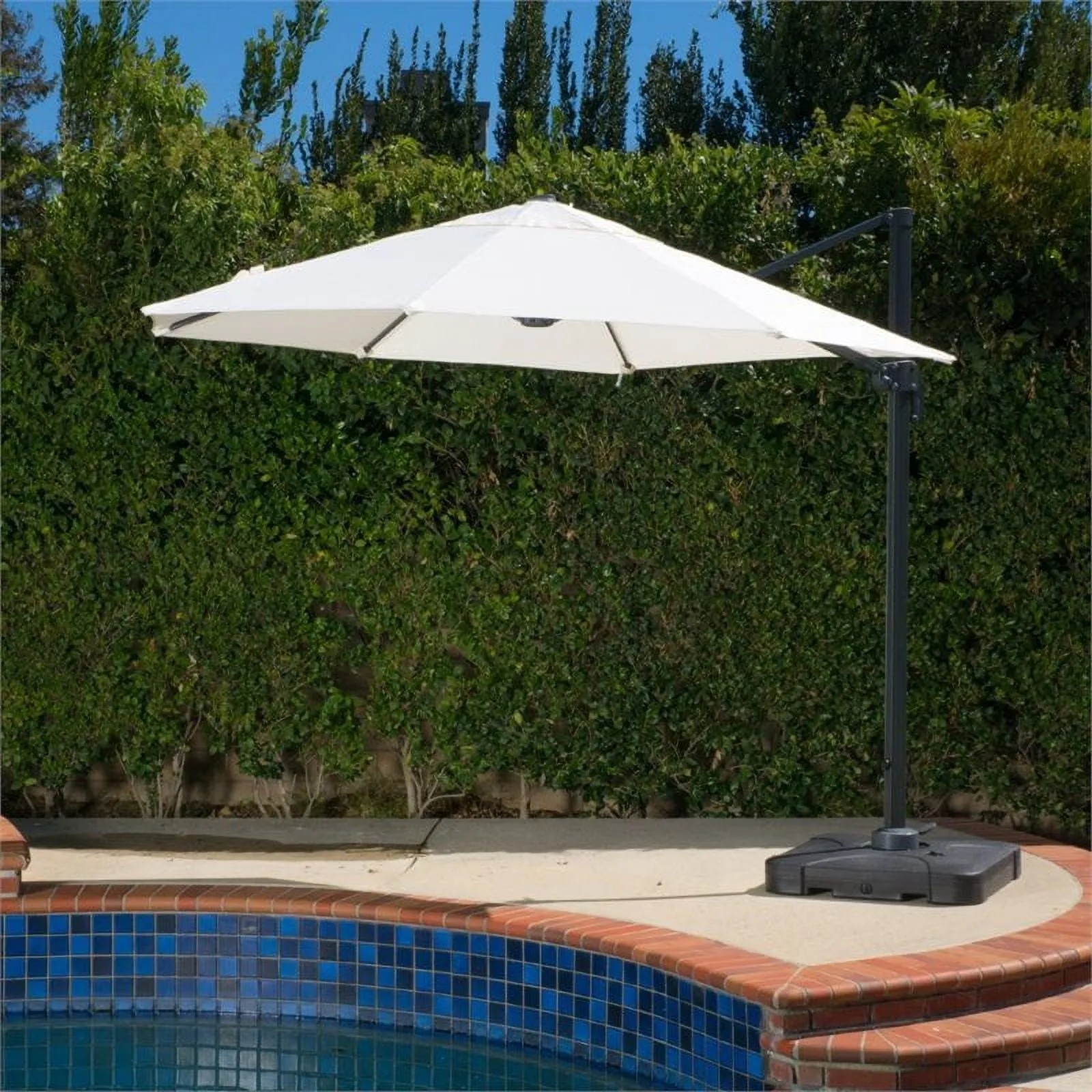 Noble House Durango 9.6' Outdoor Canopy Sunshade Umbrella