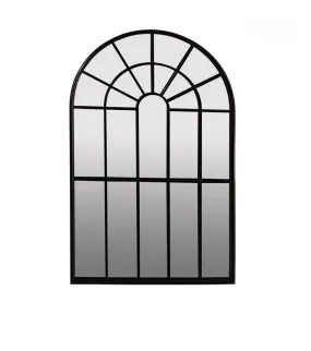 Regency Black Arch Outdoor Mirror