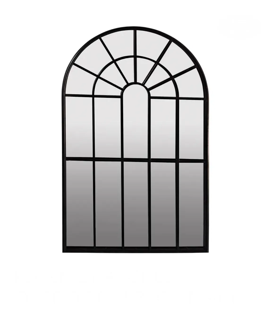 Regency Black Arch Outdoor Mirror